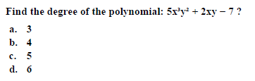 Question 5