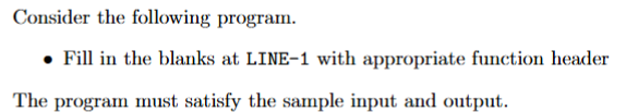 Question 1