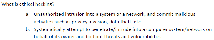 Question 1